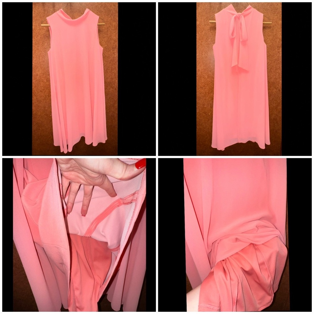 Eliza J Sleeveless Coral Dress